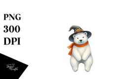 Polar Bear for Halloween, PNG Product Image 1