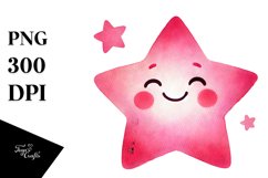 Pinkish Smiling Star Design Product Image 1