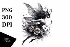 Gothic Fairy Watercolor PNG Product Image 3