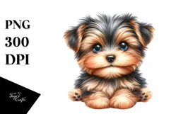 Happy Baby Yorkipoo PNG Product Image 1