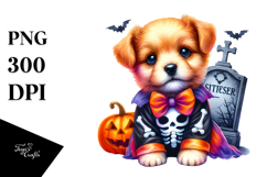 .Cute Baby Dog Halloween Grave Product Image 1