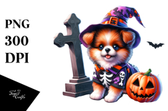 .Cute Baby Dog Halloween Grave Product Image 1