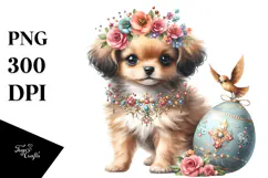 Adorned Baby Dog PNG Product Image 1