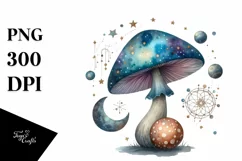 Mystical Mushroom | Celestial | Magic Mushrooms PNG |Tarot Product Image 1