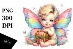 Treasure Chest Fairy PNG Product Image 1