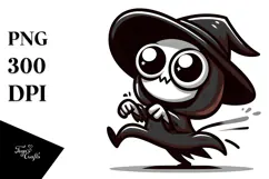Silly Cartoon Skull Sitting, PNG Product Image 1