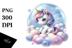 Cute Unicorn Clipart |T-shirt, Mug, Tumbler Product Image 3
