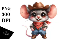 Baby Mouse Big Eyes Hat Bandana | Sublimation | Clipart Product Image 1