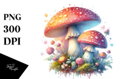 Detailed Shiny Mushroom PNG Product Image 1