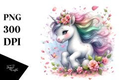 Pastel Unicorn Spring Petals Wind Product Image 1