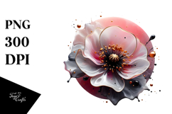 Abstract Poppy Material PNG Product Image 1