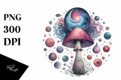 Mystical Mushroom | Celestial | Magic Mushrooms PNG |Tarot Product Image 8