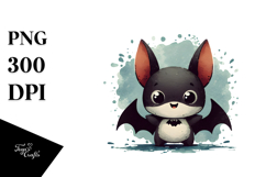 Funny Simple Bat Watercolor Product Image 1