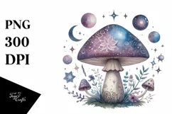 Mystical Mushroom | Celestial | Magic Mushrooms PNG |Tarot Product Image 8