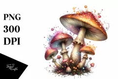 Detailed Magical Mushroom, Transparent PNG Product Image 1