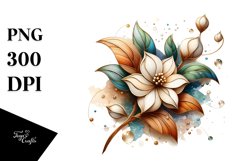 Abstract Wooden Jasmine | Clipart Product Image 1