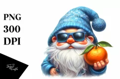 Digital Painting Gnome Beach Wear | Sublimation | Clipart Product Image 3