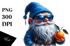 Gnome with Sunglasses Beachwear | Sublimation | Clipart Product Image 1
