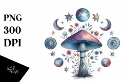 Mystical Mushroom | Celestial | Magic Mushrooms PNG |Tarot Product Image 8