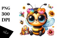 Goofy Baby Bee PNG Product Image 1
