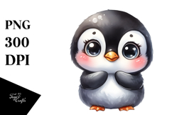 Baby Penguin Standing Up Human Like | Sublimation | Clipart Product Image 1