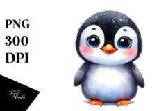 Baby Penguin Standing Up Human Like | Sublimation | Clipart Product Image 1