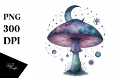 Mystical Mushroom | Celestial | Magic Mushrooms PNG |Tarot Product Image 8