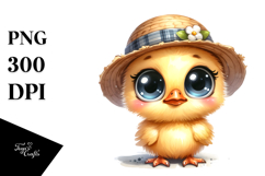 Funny Baby Chick Portrait Hat Product Image 1