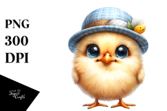 Funny Baby Chick Portrait Hat Product Image 1