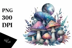 Mystical Mushroom | Celestial | Magic Mushrooms PNG |Tarot Product Image 1