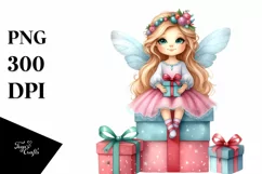 Whimsical Fairy Sitting Top PNG Product Image 3