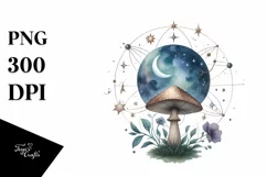 Mystical Mushroom | Celestial | Magic Mushrooms PNG |Tarot Product Image 8