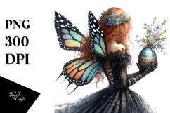 Gothic Fairy with Easter Egg PNG Product Image 1