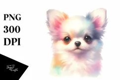 Watercolor Cute Pastel Chihuahua Product Image 3