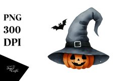 Funny Watercolor Simple Halloween Hat | Sublimation | Product Image 3