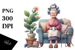 Watercolor Sofa Mug | Clipart Product Image 3