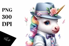 Lindy Hop Dancer Unicorn, PNG Product Image 3