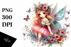Colorful Cute Fairy Watercolor Product Image 3
