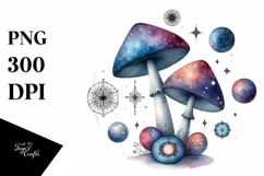 Mystical Mushroom | Celestial | Magic Mushrooms PNG |Tarot Product Image 1
