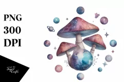 Mystical Mushroom | Celestial | Magic Mushrooms PNG |Tarot Product Image 8