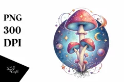 Mystical Mushroom | Celestial | Magic Mushrooms PNG |Tarot Product Image 1