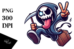 Aggressive Cartoon Reaper, Transparent PNG Product Image 1