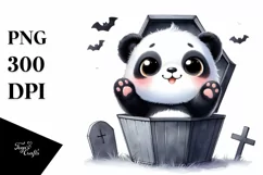 Cute Baby Panda for Halloween PNG Product Image 1