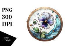 Stained Pansy with Metallic Insertions | Sublimation | Product Image 1