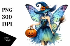 Vibrant Drawing Fairy Halloween | Clipart Product Image 3