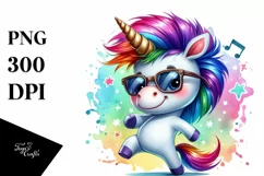 Dancing Baby Unicorn, Goofy and Expressive PNG Product Image 3