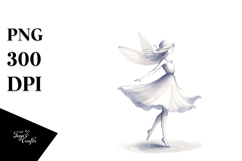 Retro Dancing Fairy PNG Product Image 1