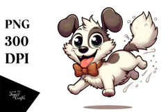 Playful Cartoon Dog PNG Product Image 1