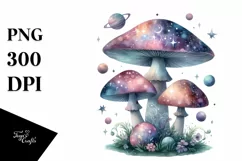 Mystical Mushroom | Celestial | Magic Mushrooms PNG |Tarot Product Image 8