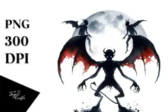 Simple Halloween Demon, Transparent PNG Product Image 1